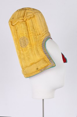 Lot 464 - Two quilted hats, Ladakhi, Northern India,...