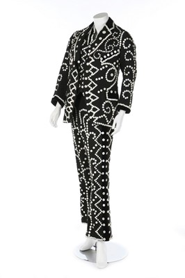 Lot 381 - A good 'Pearly King' outfit for 'The Yorkshire...