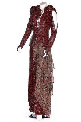 Lot 108 - A Jean-Louis Scherrer by Stephane Rolland red...