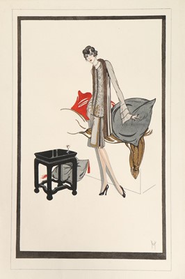 Lot 102 - Henry Worrall Luker fashion sketches for day...