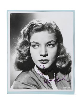 Lot 153 - Lauren Bacall's Adolfo black satin and chiffon...