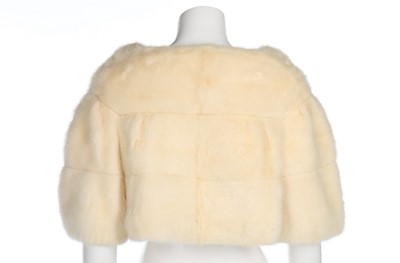 Lot 163 - A white mink bolero jacket, believed to have...