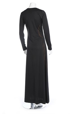 Lot 158 - Shirley MacLaine's black jersey Halston dress,...