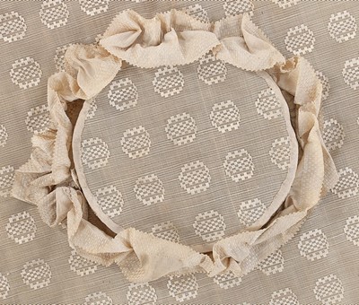 Lot 78 - A fine and rare ivory cannel silk brgere hat,...