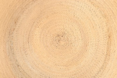 Lot 82 - A plaited straw bergre bonnet, circa 1750-80,...