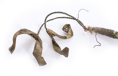 Lot 83 - A finely beaded riding crop, early 19th...