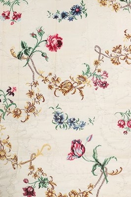 Lot 84 - Spitalfields brocaded silk dress panels, circa...