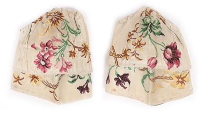 Lot 84 - Spitalfields brocaded silk dress panels, circa...