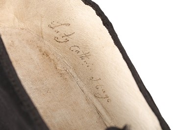 Lot 66 - A pair of stylish black satin high heeled...