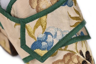 Lot 70 - A fine pair of matching Spitalfields brocaded...