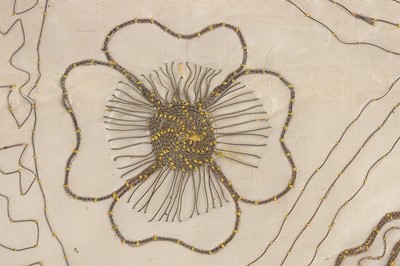 Lot 72 - An un-finished embroidered apron, circa...