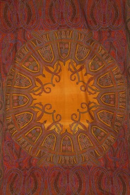 Lot 441 - A fine woven wool long shawl, Kashmir, 1855-56,...