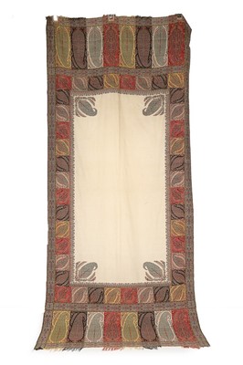 Lot 456 - A harlequin long shawl, probably French, 1820s,...