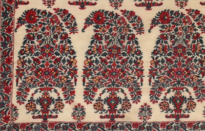 Lot 459 - An early woven long shawl, Kashmir, 1780-90,...
