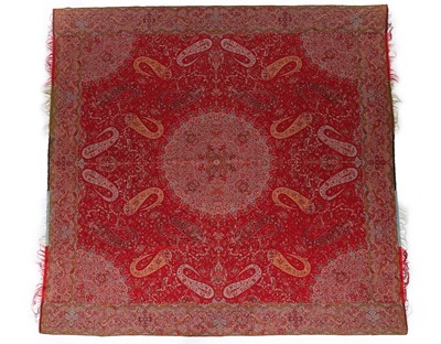 Lot 463 - A rare 'Phenix' moon shawl, French, circa 1840,...