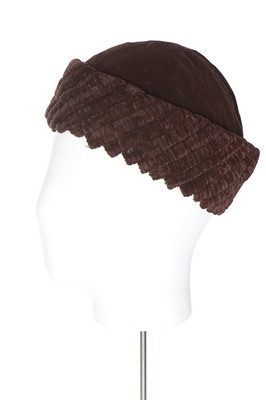 Lot 82 - Jeanne Lanvin hats, 1930s, comprising: brown...