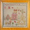 Lot 62 - An embroidered sampler by Margaret McIntyre,...