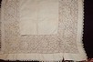Lot 20 - Three panels/covers of cutwork/buratto/lacis,...