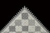 Lot 13 - A fine cover of cutwork and lacis lace,...