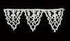 Lot 16 - A rare figurative scalloped macramé edging,...
