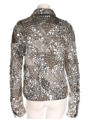 Lot 324 - A Versace Jeans Couture rhinestone encrusted...