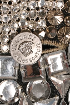 Lot 324 - A Versace Jeans Couture rhinestone encrusted...