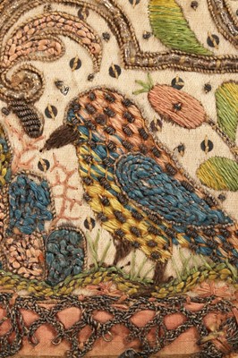 Lot 67 - A fine pair of embroidered gloves, English,...