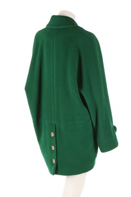 Lot 31 - A Chanel forest-green alpaca-wool oversized...