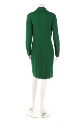 Lot 31 - A Chanel forest-green alpaca-wool oversized...