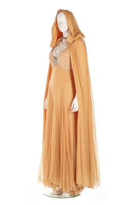 Lot 35 - A Loris Azzaro sherbet-orange jersey and...