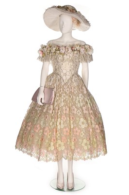 Lot 40 - Two bespoke pale pink and ivory ensembles...