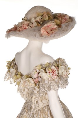 Lot 40 - Two bespoke pale pink and ivory ensembles...