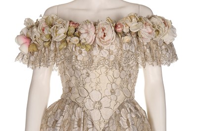 Lot 40 - Two bespoke pale pink and ivory ensembles...
