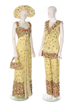 Lot 48 - Four bespoke ensembles embellished with ribbon...