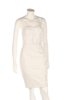 Lot 53 - A Jitrois white leather ensemble, circa 1990,...