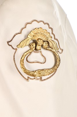Lot 53 - A Jitrois white leather ensemble, circa 1990,...