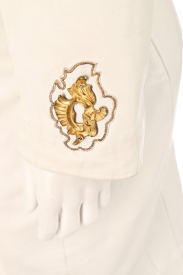 Lot 53 - A Jitrois white leather ensemble, circa 1990,...