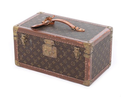 Lot 15 - A Louis Vuitton monogrammed leather vanity...