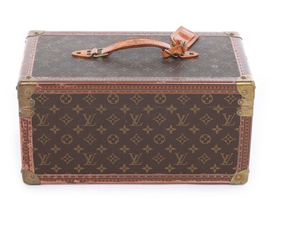 Lot 15 - A Louis Vuitton monogrammed leather vanity...