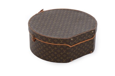 Lot 17 - A Louis Vuitton monogrammed leather hatbox,...