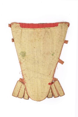 Lot 65 - An embroidered stomacher, English, circa 1710,...