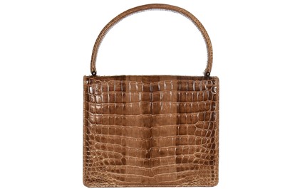 Lot 9 - A Gucci crocodile handbag, 1960s