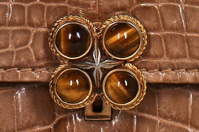 Lot 9 - A Gucci crocodile handbag, 1960s