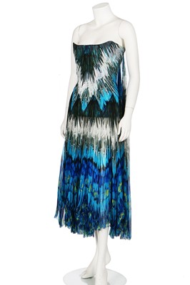 Lot 239 - An Alexander McQueen printed chiffon dress, 'Irere' collection, Spring-Summer 2003