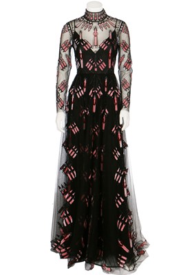 Lot 231 - A Pierpaolo Piccioli for Valentino ornately embellished tulle evening gown, Spring-Summer 2017
