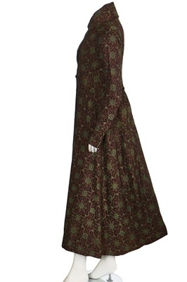 Lot 42 - A fine gentleman's woven wool banyan or nightgown, late 1830s -early 1840s