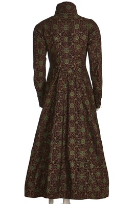 Lot 42 - A fine gentleman's woven wool banyan or nightgown, late 1830s -early 1840s