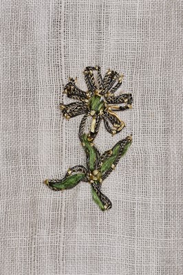 Lot 35 - An Indian embroidered muslin gown, circa 1805