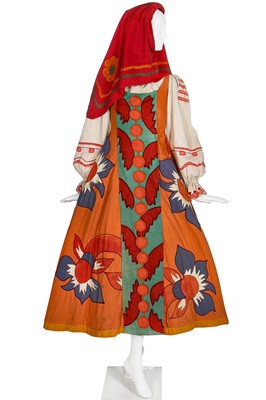 Lot 52 - Diaghilev's Ballets Russes 'Le Coq d'Or' costume for a female subject of King Dodon