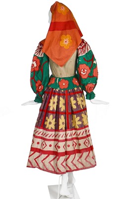 Lot 53 - Diaghilev's Ballets Russes 'Le Coq d'Or' costume for a female subject of King Dodon